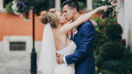 The blue wedding suit